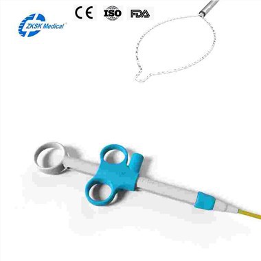 Jednokratna ovalna zamka za polipektomiju